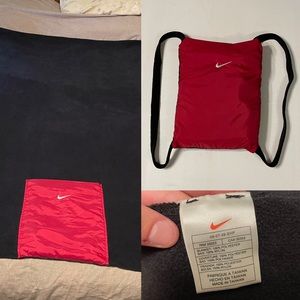 Vintage Nike Sportswear Swoosh Blanket Throw Fleece Bag Packable Travel Rare